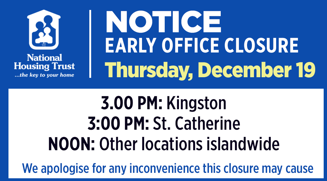 Early Closure Notice - Dec 2024